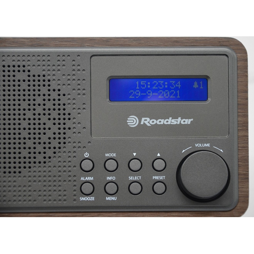 Roadstar HRA-700D+/WD - Rádio s DAB+, FM a budíkem 16W/230V/4xAA
