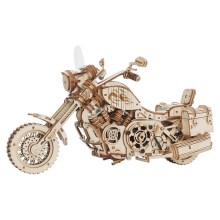 RoboTime - 3D dřevěné mechanické puzzle Motorka cruiser