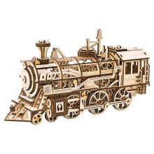 RoboTime - 3D dřevěné mechanické puzzle Parní lokomotiva