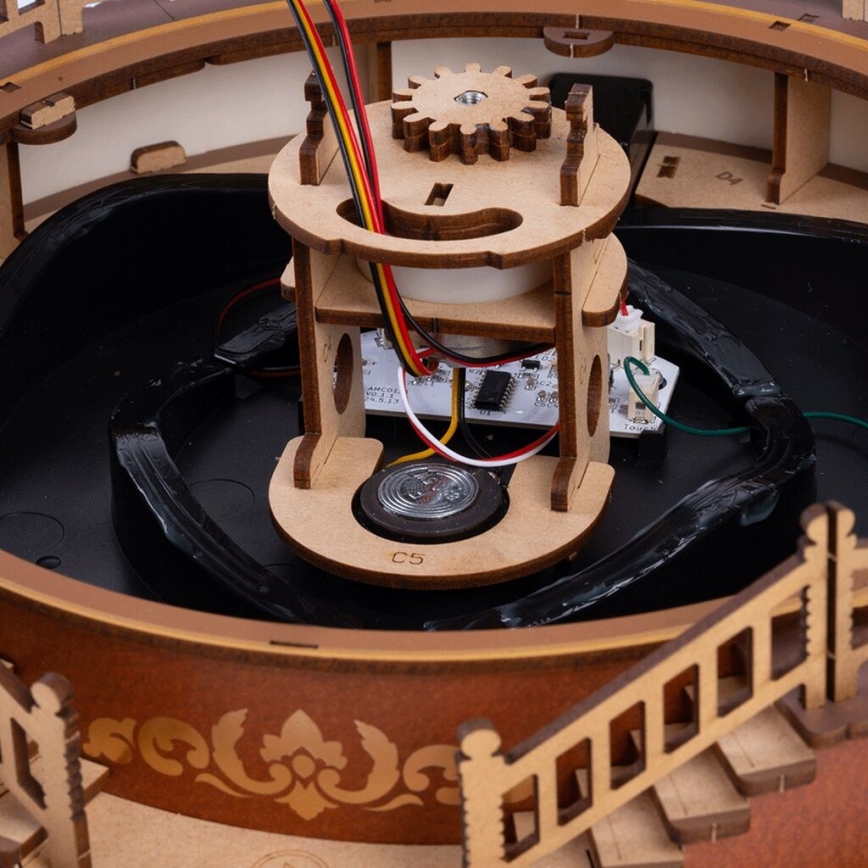 RoboTime - 3D skládačka hrací skříňky Klasický kolotoč 5V