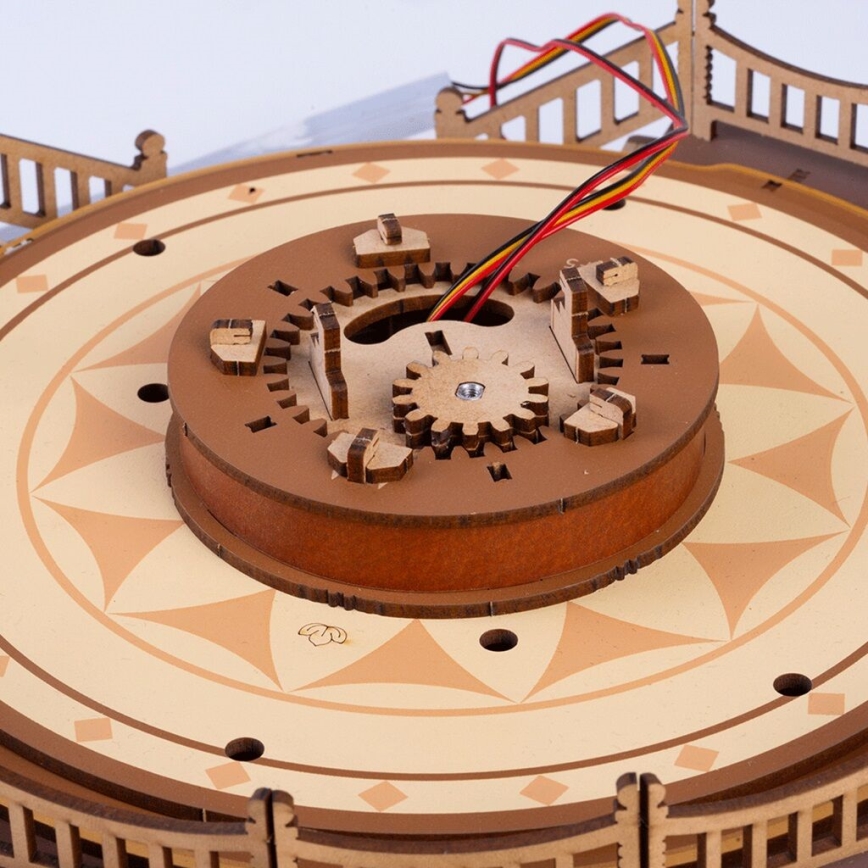 RoboTime - 3D skládačka hrací skříňky Klasický kolotoč 5V