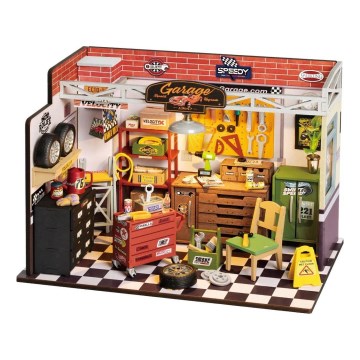 RoboTime - Miniatura domečku Garáž 2xAAA