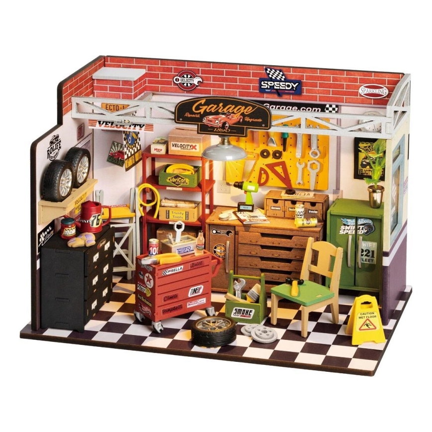 RoboTime - Miniatura domečku Garáž 2xAAA