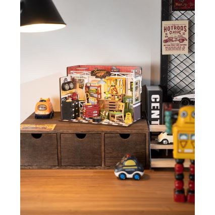 RoboTime - Miniatura domečku Garáž 2xAAA