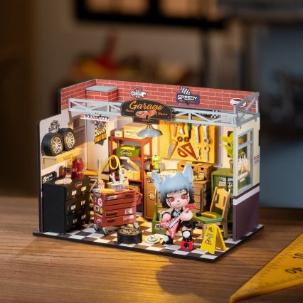 RoboTime - Miniatura domečku Garáž 2xAAA