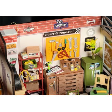 RoboTime - Miniatura domečku Garáž 2xAAA