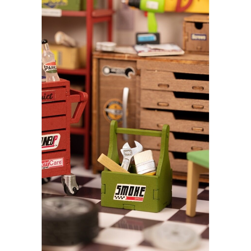 RoboTime - Miniatura domečku Garáž 2xAAA