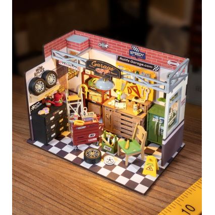 RoboTime - Miniatura domečku Garáž 2xAAA