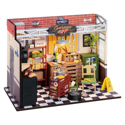 RoboTime - Miniatura domečku Garáž 2xAAA