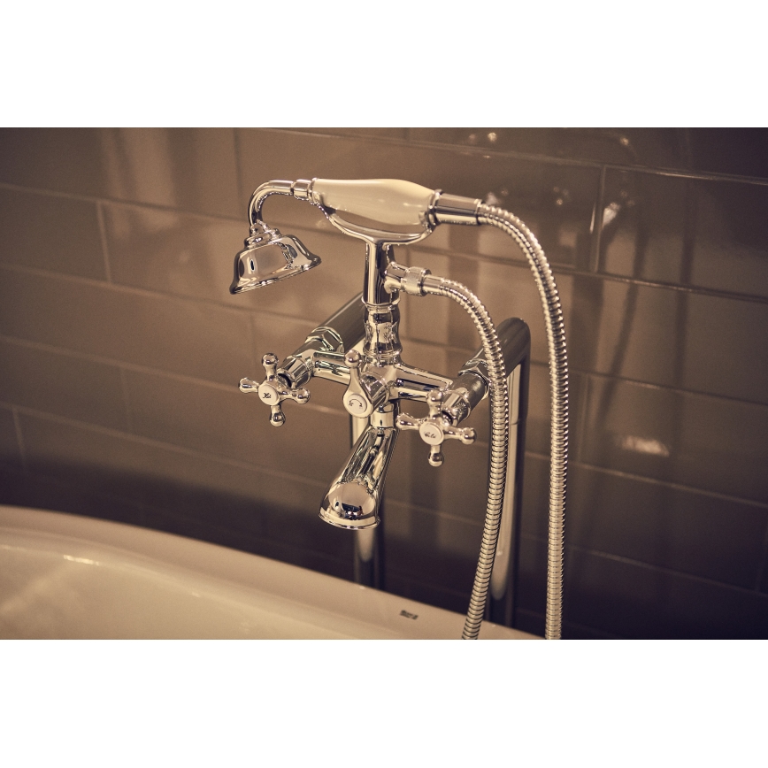 Roca A5A014BC00 - Vanová sada s baterií CARMEN lesklý chrom