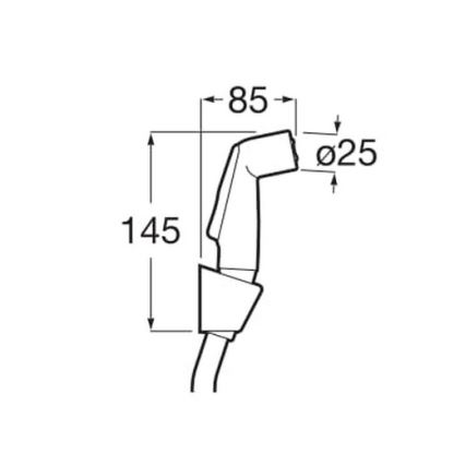 Roca A5B9130C00 - Bidetová sprška BE-FRESH lesklý chrom