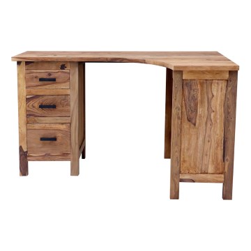 Rohový psací stůl RAMI 130x85 cm masiv/palisandr