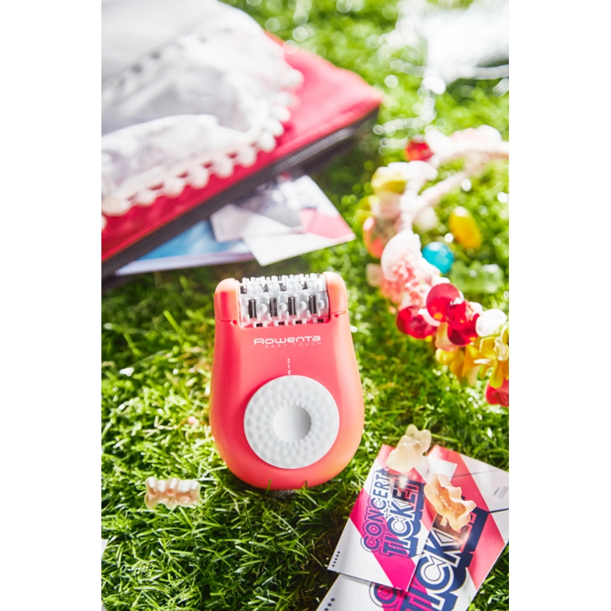 Rowenta - Epilátor EASY TOUCH 230V růžová