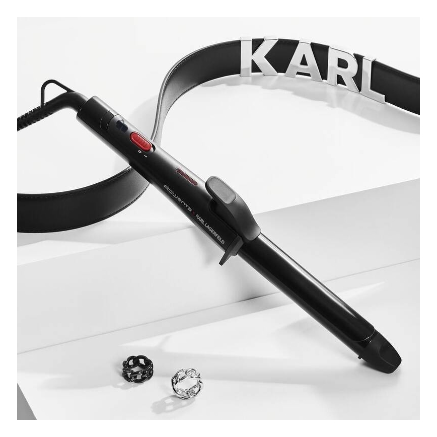 Rowenta - Kulma KARL LAGERFELD 47W/230V černá