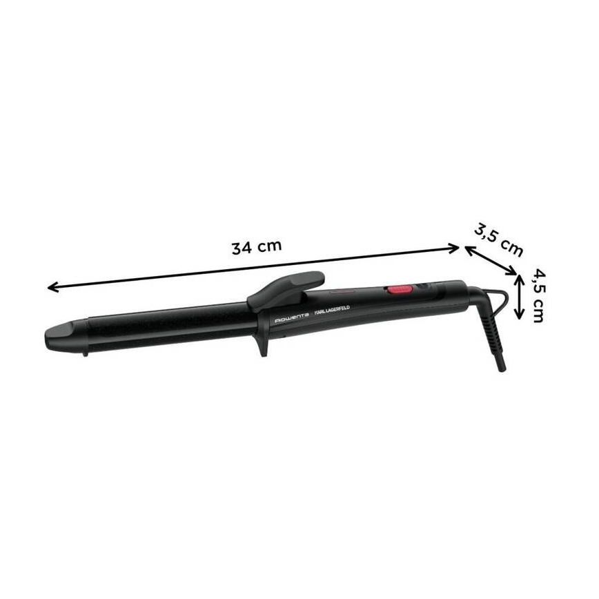 Rowenta - Kulma KARL LAGERFELD 47W/230V černá
