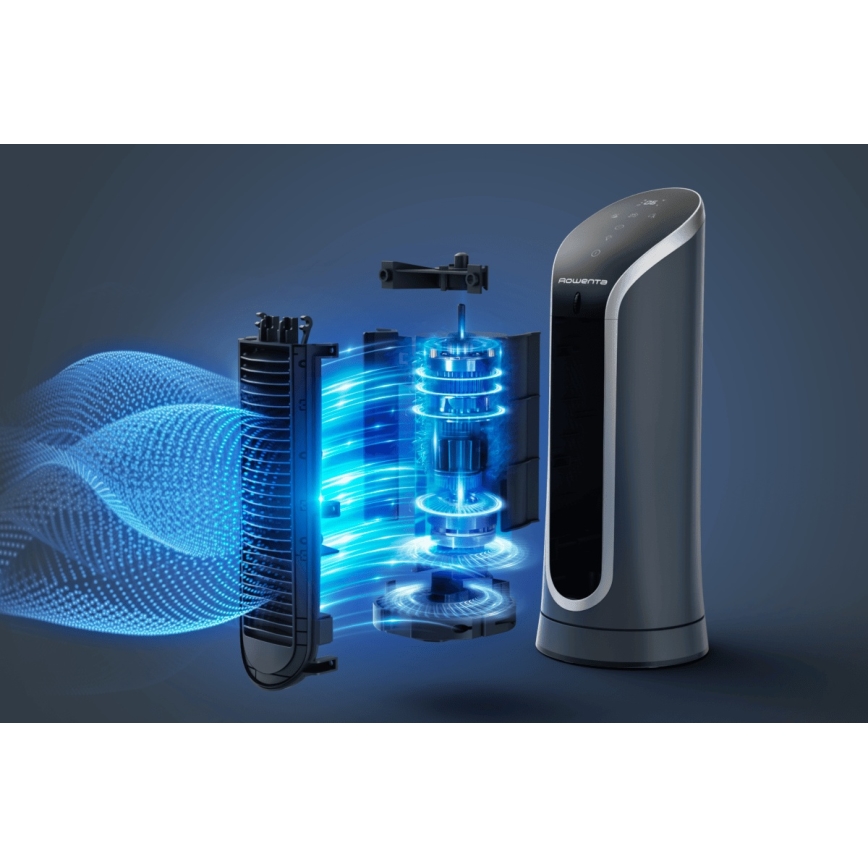 Rowenta - Sloupový ventilátor EOLE COMPACT 30W/230V černá