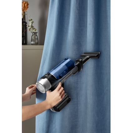 Rowenta - Tyčový vysavač s mopem X-FORCE FLEX ANIMAL AQUA AUTO 4v1 250W/25,2V 2500 mAh černá/modrá