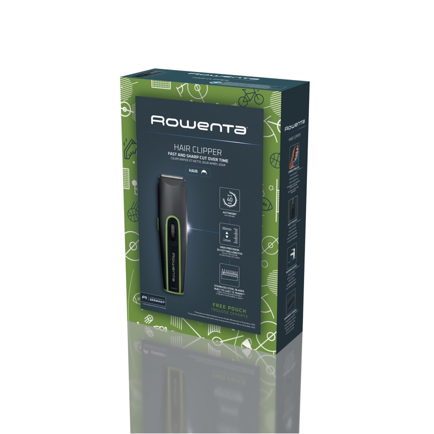 Rowenta - Zastřihovač SPORT COLLECTION 600 mAh černá