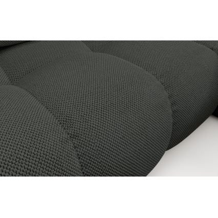 Rozkládací rohová čalouněná sedací souprava s úložným prostorem do L ALMADA pravá antracit