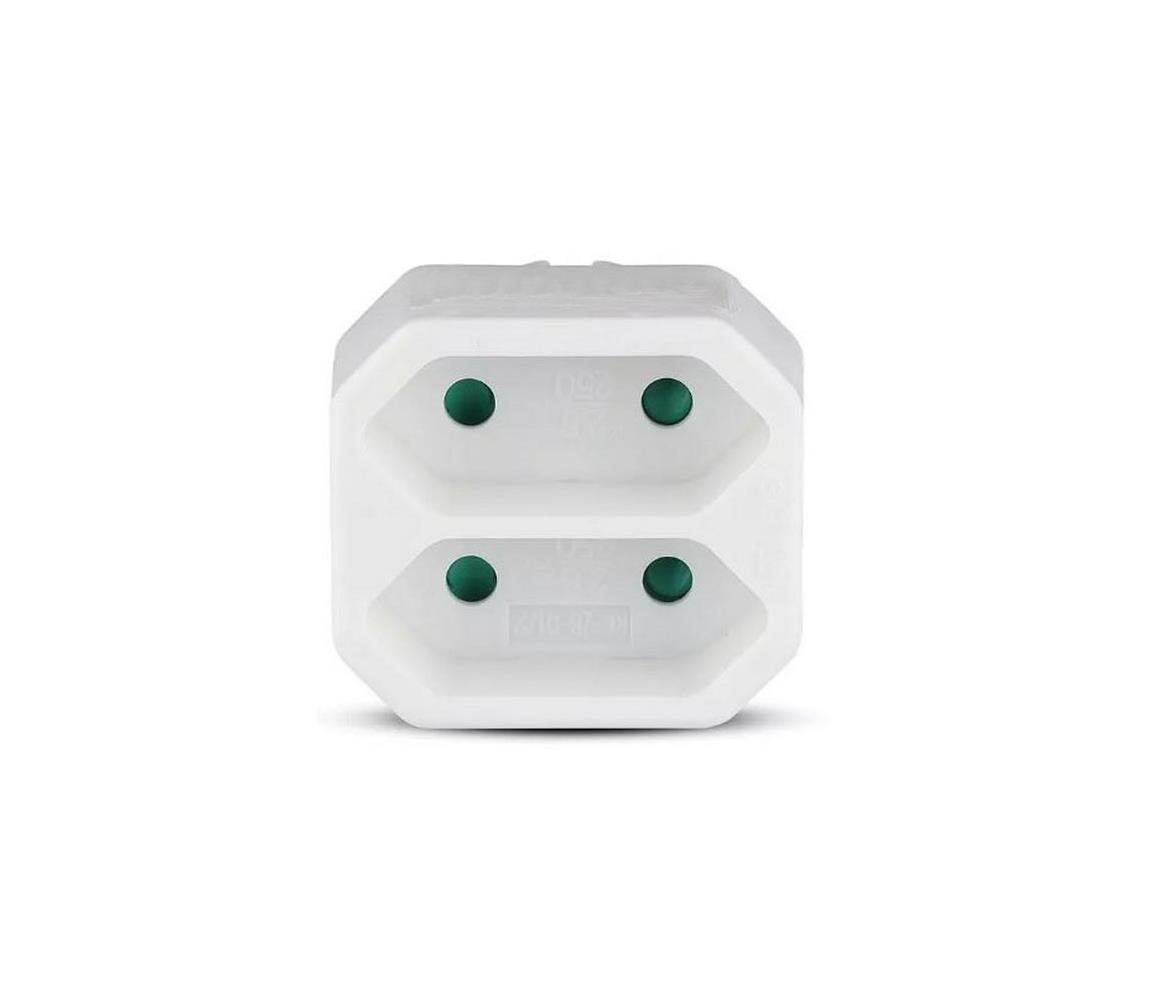 V-Tac Rozbočovací zásuvka 2x2,5A/230V VT0561