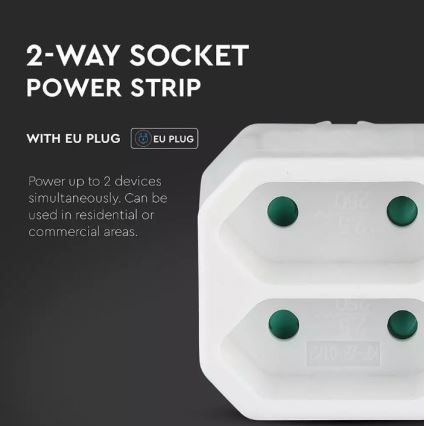 Rozbočovací zásuvka 2x2,5A/230V