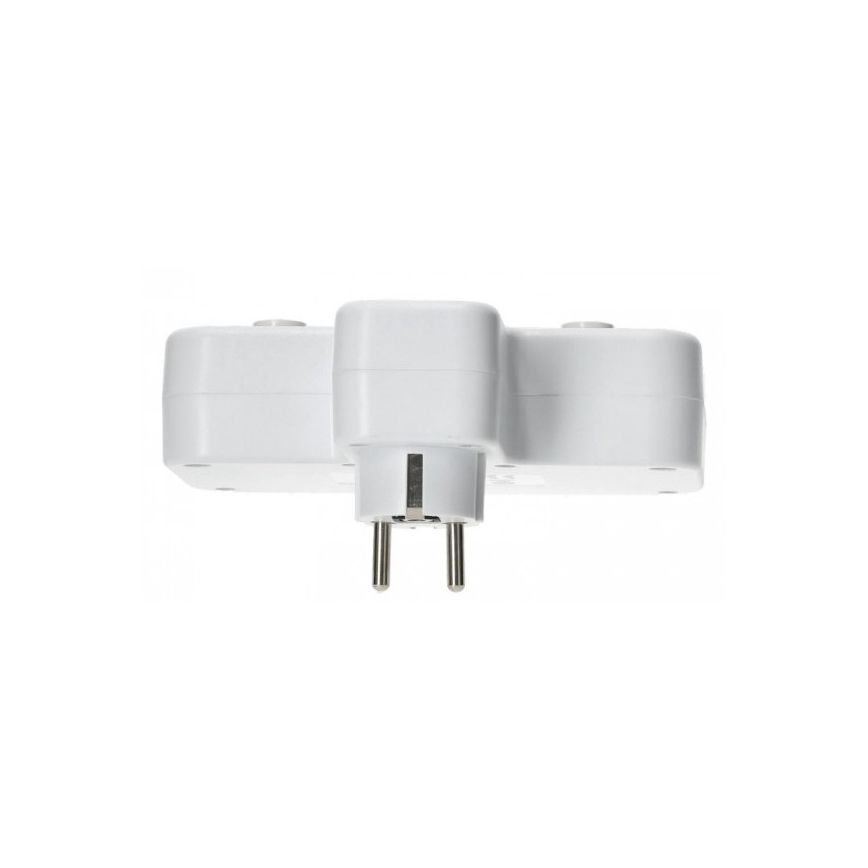 Rozbočovací zásuvka s vypínačem a LED osvětlením LINEA PRO 2Z + 3xUSB A/C SCHUKO 4000K bílá