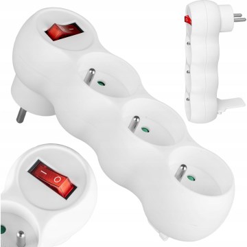 Rozbočovací zásuvka s vypínačem 3Z