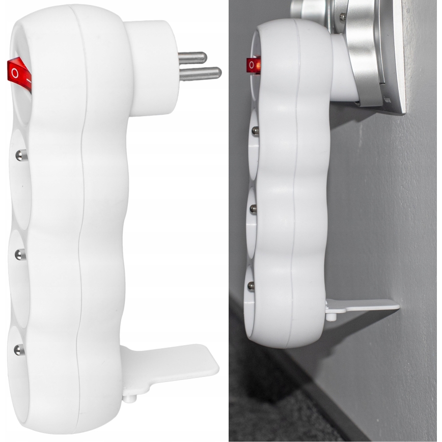 Rozbočovací zásuvka s vypínačem 3Z