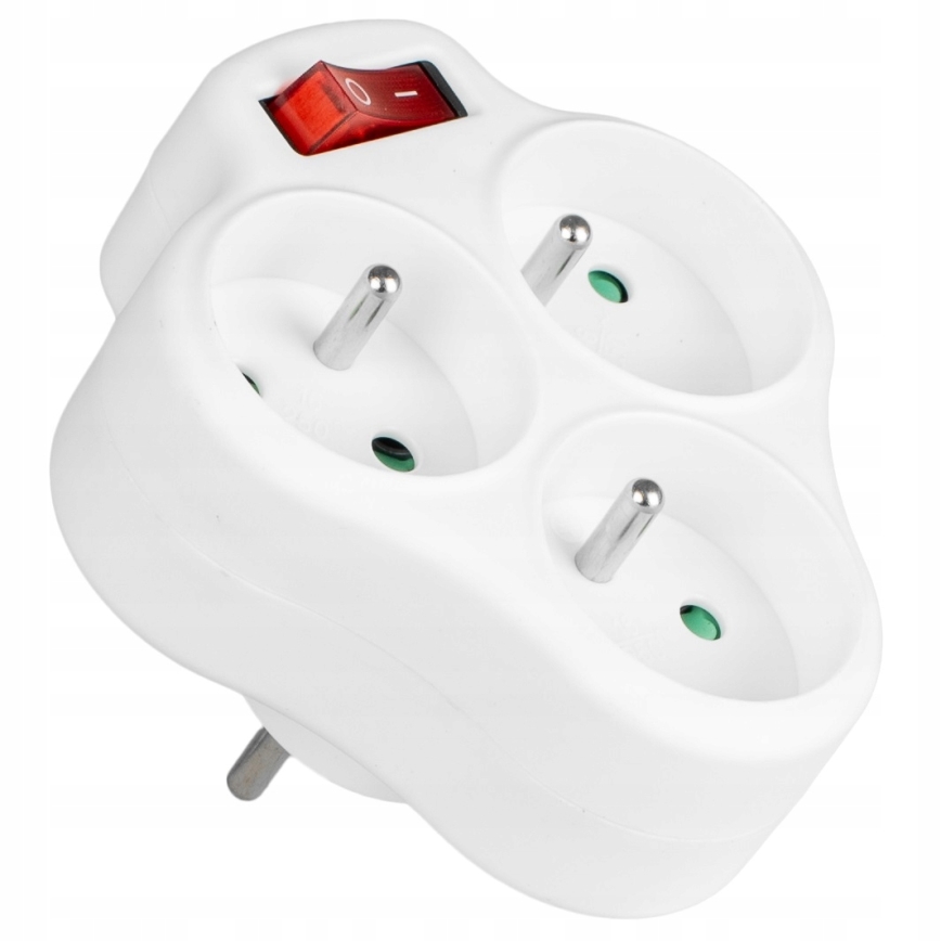 Rozbočovací zásuvka s vypínačem 3Z