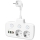 Rozbočovací zásuvka s vypínačem LINEA 2x230V + 4xUSB A/C SCHUKO bílá