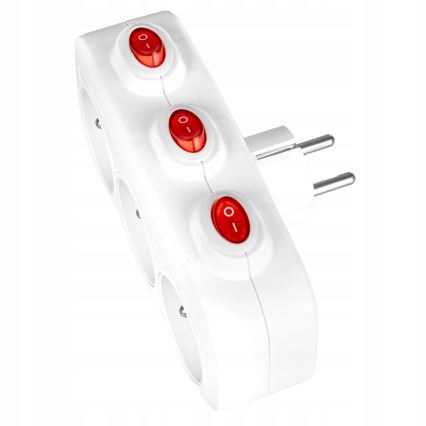 Rozbočovací zásuvka s vypínači 3Z