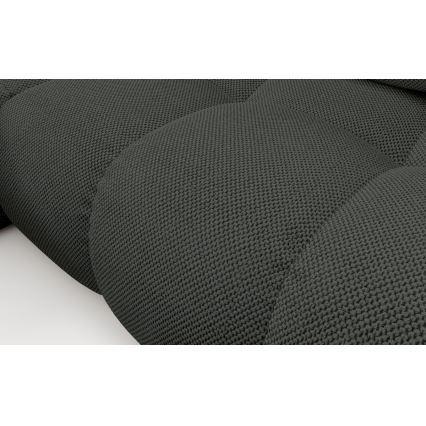 Rozkládací rohová čalouněná sedací souprava s úložným prostorem do L ALMADA levá antracit