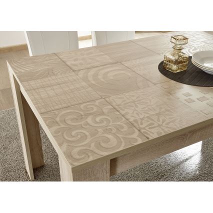 Rozkládací jídelní stůl ARIA 137/185x90 cm dub sonoma