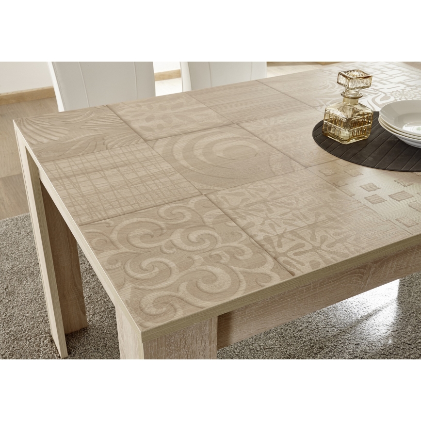 Rozkládací jídelní stůl ARIA 137/185x90 cm dub sonoma