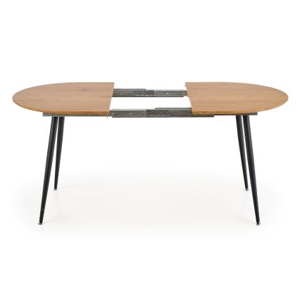 Rozkládací jídelní stůl BALNOR 120/160x80 cm dub/černá
