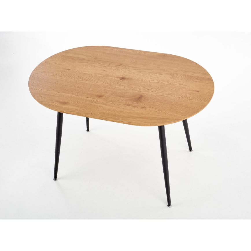 Rozkládací jídelní stůl BALNOR 120/160x80 cm dub/černá