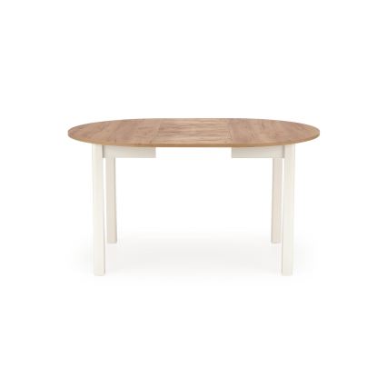 Rozkládací jídelní stůl CALMIO 102/142x102 cm dub craft/bílá