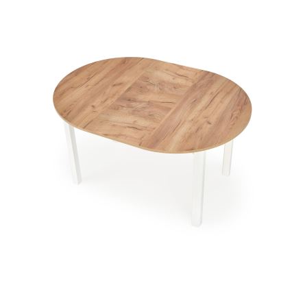 Rozkládací jídelní stůl CALMIO 102/142x102 cm dub craft/bílá