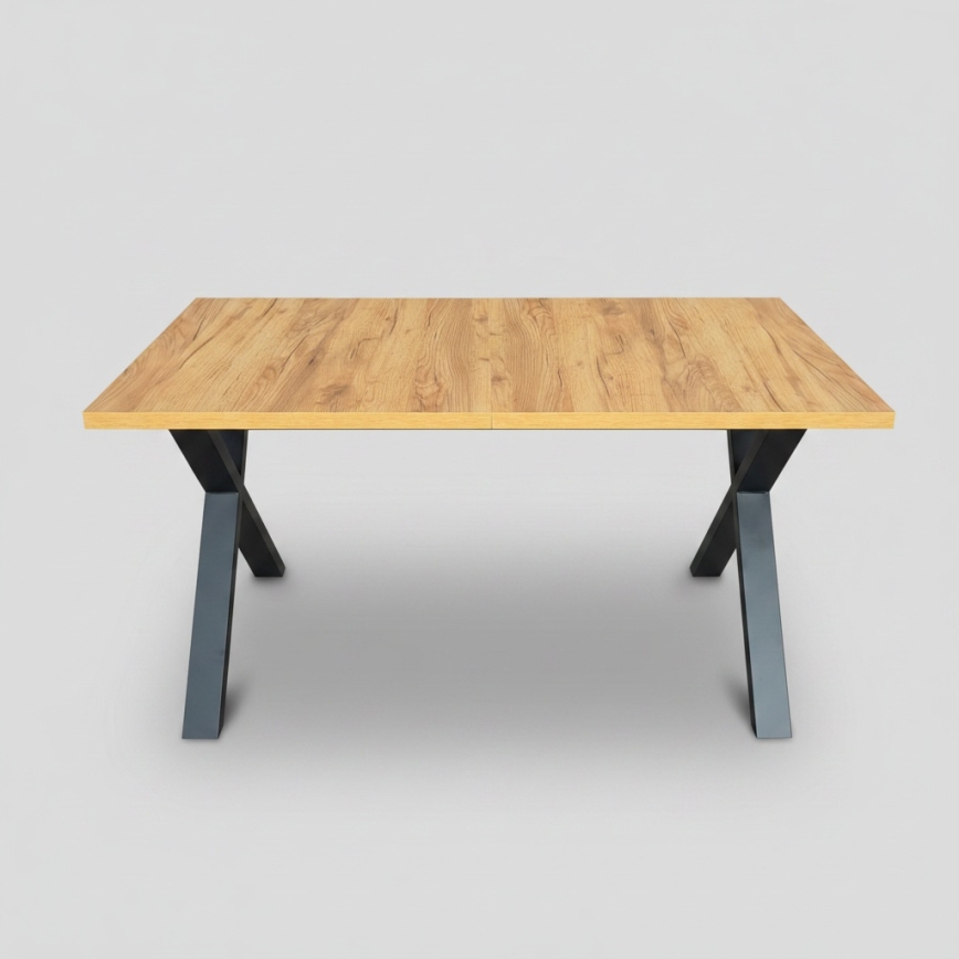 Rozkládací jídelní stůl DOMO 150/190x80 cm dub craft/černá