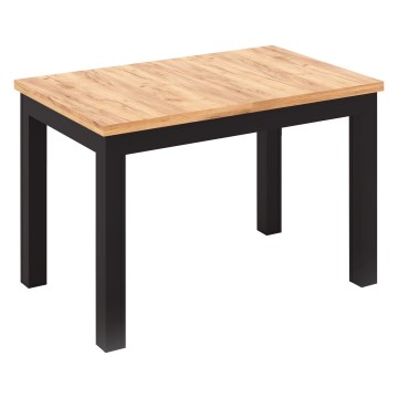 Rozkládací jídelní stůl DOO 120/160x75 cm dub craft/černá