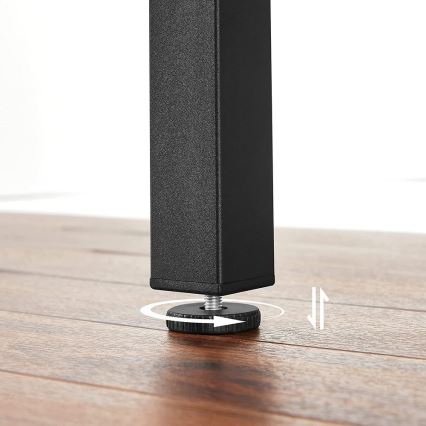 Rozkládací jídelní stůl ELDUR 78/120x78 cm hnědá/černá