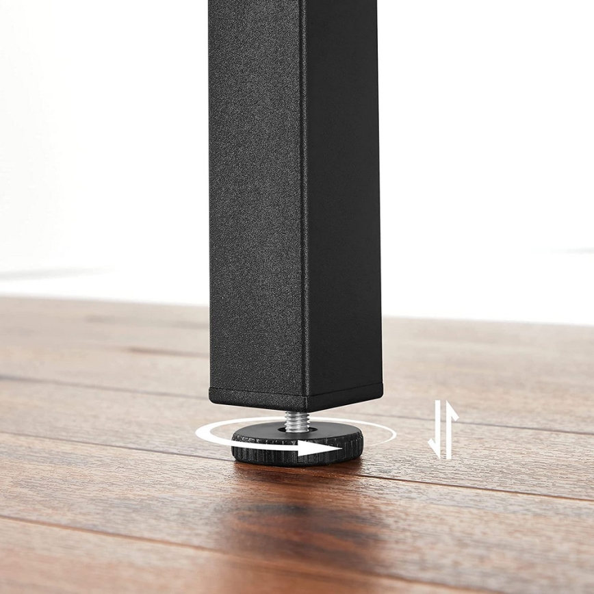 Rozkládací jídelní stůl ELDUR 78/120x78 cm hnědá/černá