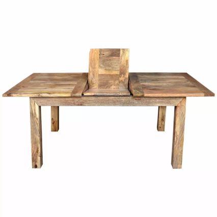 Rozkládací jídelní stůl HINA 180x90 cm masiv/mangovník