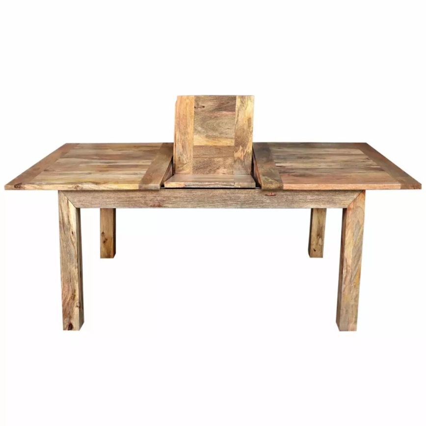 Rozkládací jídelní stůl HINA 180x90 cm masiv/mangovník
