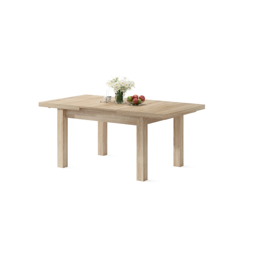 Rozkládací jídelní stůl pro 12 osob RALF 120/170/220/270x90 cm dub sonoma