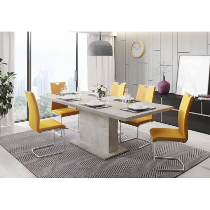 Rozkládací jídelní stůl STRAP 160/200x90 cm šedá beton