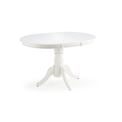 Rozkládací jídelní stůl WILLIAM 90/124 cm bílá
