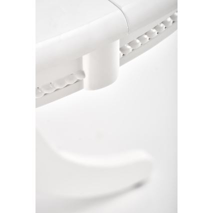 Rozkládací jídelní stůl WILLIAM 90/124 cm bílá