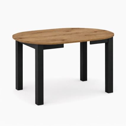 Rozkládací jídelní stůl WILY 103/142x103 cm dub artisan/černá