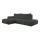 Rozkládací rohová čalouněná sedací souprava s úložným prostorem do L ALMADA levá antracit